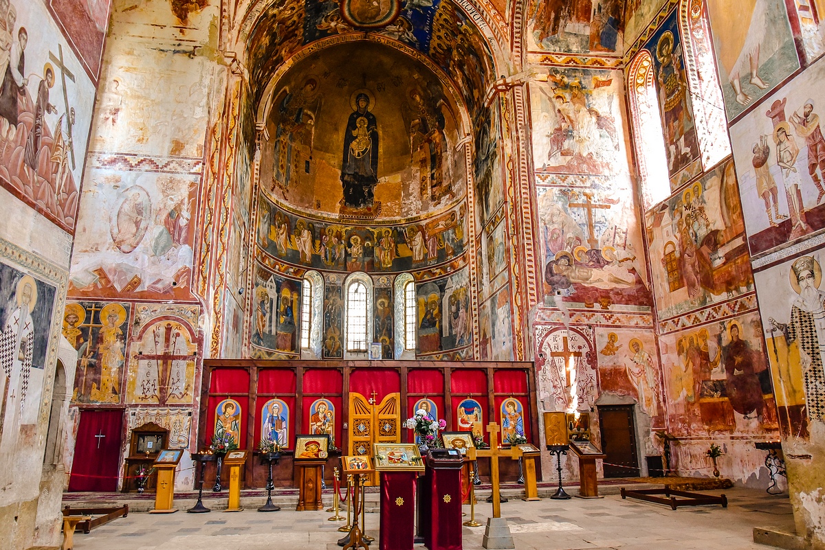 Гелатский монастырь. Фрески и роспись XII-XVIII веков