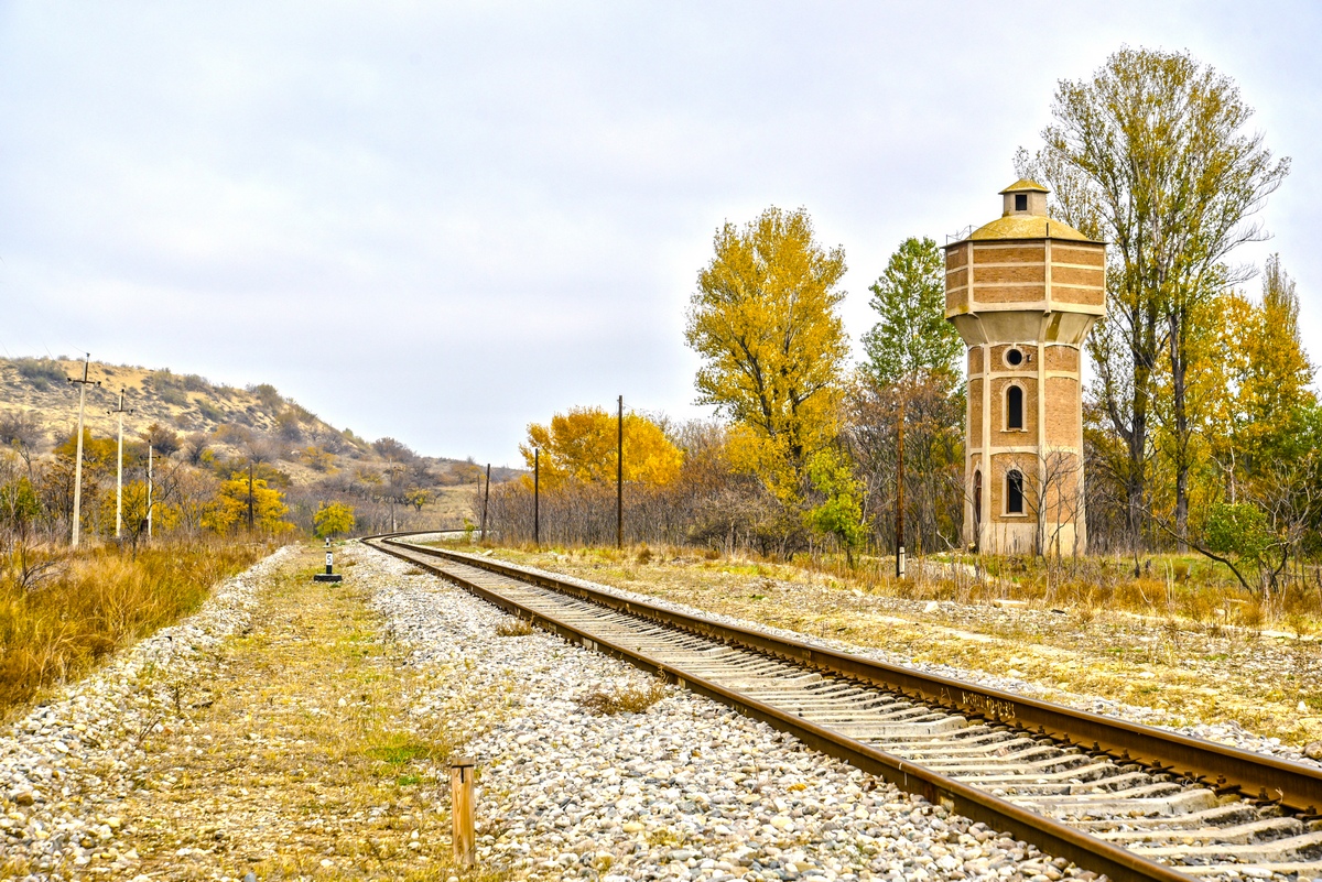 Живописно убегают рельсы Северо-Кавказской железной дороги, © Татьяна Яковлева