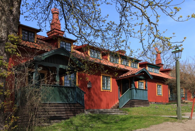 Образец традиционной шведской архитектуры в этнографическом музее, фото Борис Палтусов